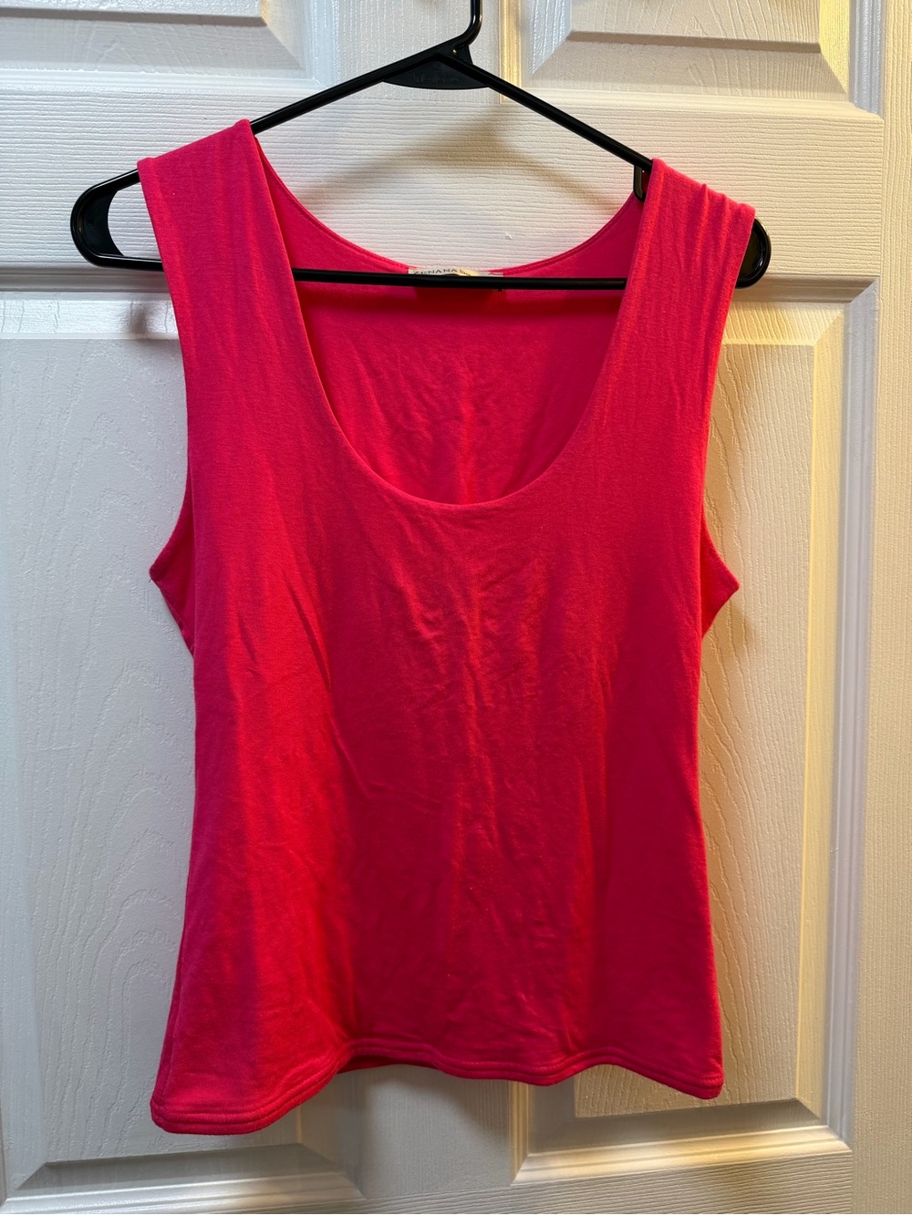 Zenana Outfitters Hot Pink Scoop Neck Tank Top
